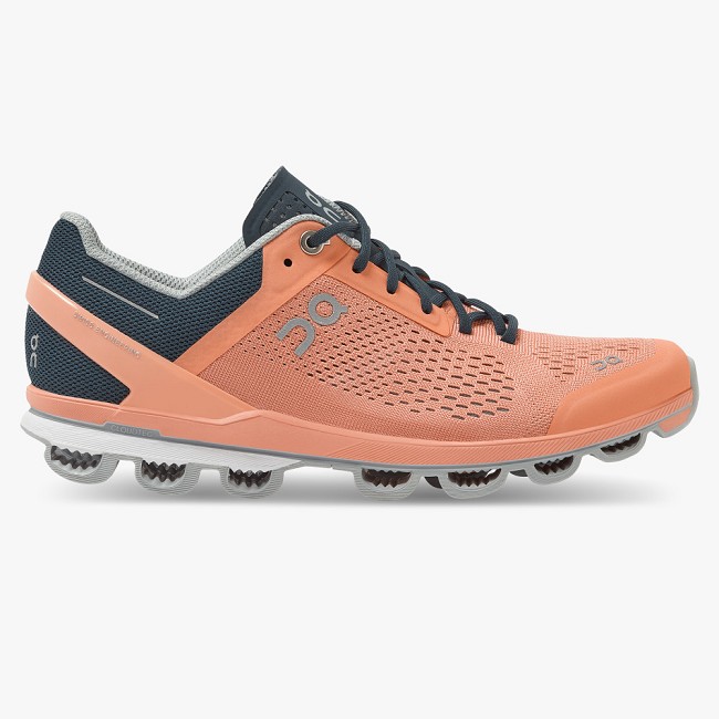 ON Cloudsurfer Womens - Women's Trainers NZ-76014 Coral/Navy